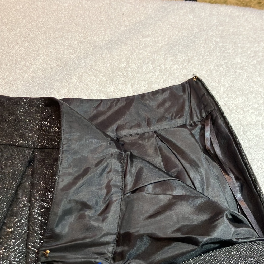 Kate Spade black shimmer jacquard skirt - Picture 5 of 6
